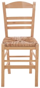 Καρέκλα JHETT C10369.02 Επιλοχία με Ψάθα Άβαφη 40.5x43x88 εκ.