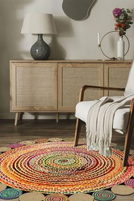 Χαλί Hmnt933 477HFT2201 Multi Conceptum Hypnose 60X60cm Round