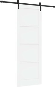 vidaXL Συρόμενη Πόρτα ORKDAL Λευκό και Μαύρο 83 x 232 εκ.
