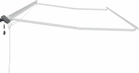 vidaXL Σκελετός Τέντας Λευκό 600 x 300 εκ Αλουμίνιο