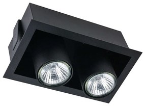 Φωτιστικό Οροφής - Σποτ Eye Mod 8940 Χωνευτό 2xGU10 35W Black Nowodvorski Metal