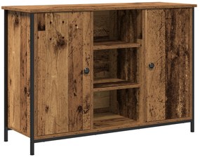 vidaXL Κονσόλα Παλιού Ξύλου 100x35x70 εκ Κατασκευασμένο Ξύλο και Χάλυβας