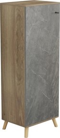 ΠΑΠΟΥΤΣΟΘΗΚΗ-ΝΤΟΥΛΑΠΙ ALVARO HM8954.14 ΜΕΛΑΜΙΝΗ SONAMA-STONE TEXTURE 50Χ38Χ135Yεκ.