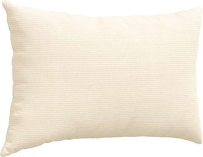VidaXL Μαξιλάρι Καναπέ 2 pcs Κρεμ 60 x 40 cm Υφασμάτινο Κορντουρά