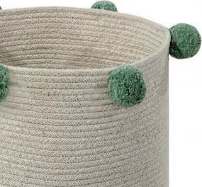 Καλάθι Αποθήκευσης (Φ30x30) Lorena Canals Bubbly Nat/Green
