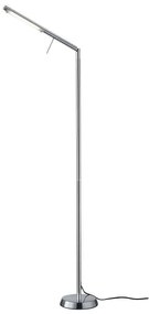 Φωτιστικό Δαπέδου Led Filigran 560Lm 18x162cm Nickel Mat-White 420490107 Trio Lighting Metal, Glass