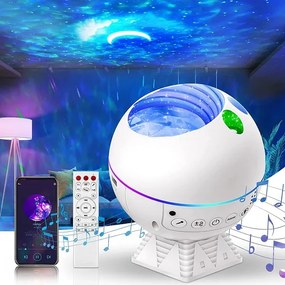 Προβολέας προτζέκτορας LED 360° Galaxy Light με 43 χρώματα, Moon & Nebula Night Light, Ηχείο Bluetooth, χρονοδιακόπτη και τηλεχειριστήριο cl-005