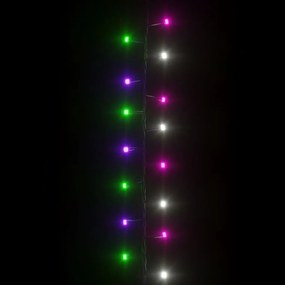 vidaXL Φωτάκια Compact με 3000 LED Παστέλ Πολύχρωμα 65 μ. από PVC