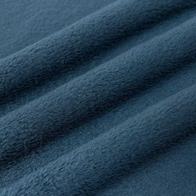 vidaXL Κουβέρτα Σκούρο μπλε 130 x 150 cm Μαλλί