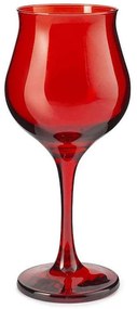 Ποτήρι Κρασιού Wavy (Σετ 6Τμχ) PB44025800 305ml Red Pasabahce Glass