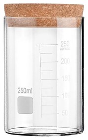 Estia Δοχείο Αποθήκευσης Γυάλινο 250ml Με Καπάκι Φελλού