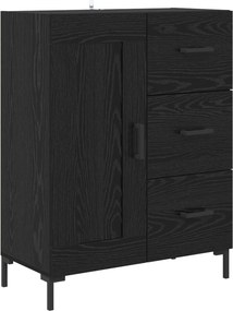 VidaXL Highboard Μαύρη Οξυά 69,5 x 34 x 180 εκ. Επεξεργασμένο Ξύλο