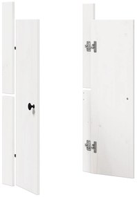 vidaXL Πόρτες Κουζίνας Εξωτερικού Χώρου Λευκό 50x9x82 εκ. Μασίφ Ξύλο Πεύκου