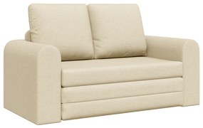 vidaXL Καναπές Κρεβάτι 2 σε 1 Κρεμ 148x71x83 εκ Υφασμάτινος