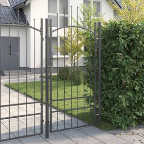 vidaXL Πύλη Κήπου, Πύλη Φράχτη Γκρι 200 x 100 cm 100 x 200 cm Ατσάλι