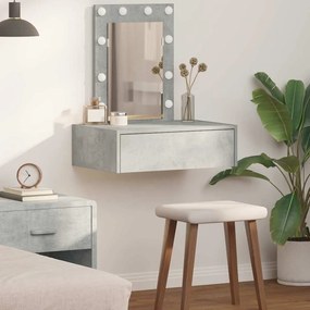 vidaXL Τραπέζι περιποίησης Γκρι 60 x 40 x 70 εκ. Επεξεργασμένο ξύλο