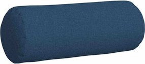 vidaXL Μαξιλάρια Στήριγμα 2 pcs Μπλε Ø 25 x 70 cm ύφασμα