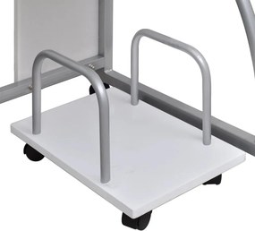 vidaXL Γραφείο Υπολογιστή Λευκό 110 x 52 x 88,5 εκ. Επεξεργασμένο Ξύλο