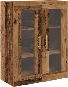 vidaXL Highboard με συρτάρι 2 pcs Παλιό ξύλο Επεξεργασμένο ξύλο