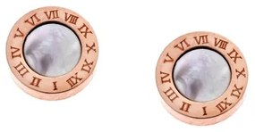 Σκουλαρίκια SENZA Steel Rose Gold Plated