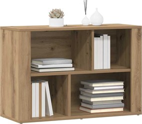 vidaXL Πλαϊνό γραφείο Artisan Oak 80 x 30 x 53 εκ. Επεξεργασμένο ξύλο