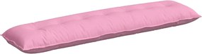 vidaXL Μαξιλάρι Πλάτης Ροζ 200 x 19 x 50 εκ ύφασμα