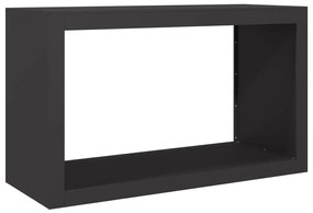 vidaXL Ράφι Καυσόξυλων Μαύρο 100x40x60 εκ. Ατσάλινο