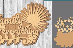 Intra απο ξύλο plywood  Χρώμα wenge 3mm-4mm πάχος - Οικογενειακά αποσπάσματα Σήμα κοπής λέιζερ 6 Δίασταση 20x20 cm INTRAFABR-25613224