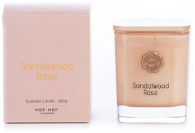 Αρωματικό Κερί Sandalwood Rose 180gr Rose Nef-Nef Homeware