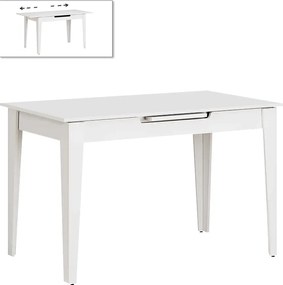 Τραπέζι Trendline Megapap επεκτεινόμενο χρώμα λευκό 120/150x70x75εκ.