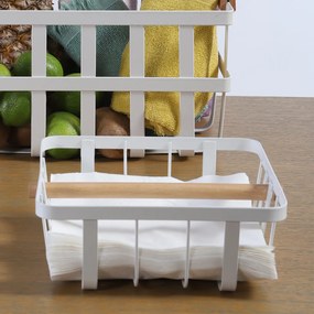Χαρτοπετσετοθήκη (20x20x8) Nef-Nef Homeware Sezen White