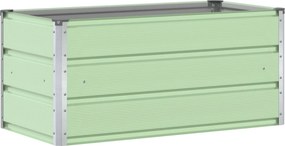 VidaXL Γλάστρα Παστέλ Πράσινο 100 x 50 x 45 cm Επικαλυμμένος Χάλυβας