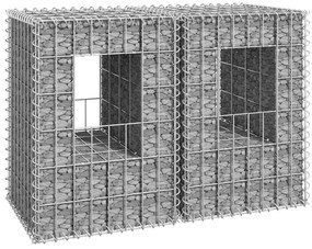vidaXL Συρματοκιβώτια Στύλοι 2 τεμ. 40 x 40 x 60 εκ. Σιδερένιοι