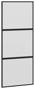 vidaXL Συρόμενη πόρτα με σετ υλικού 90x205 cm από γυαλί&amp;Αλουμίνιο