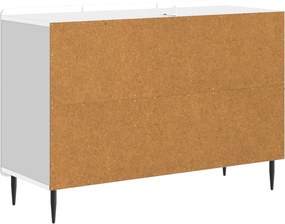 vidaXL Πλαϊνό γραφείο Λευκό 89 x 34,5 x 62 εκ. Επεξεργασμένο Ξύλο