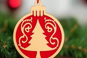 Intra απο ξύλο plywood 3mm-4mm πάχος - Cricut Χριστουγεννιάτικο Στολίδι Cut Δίασταση 6x6 cm INTRAFABR-107431588