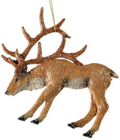 Χριστουγεννιάτικο Στολίδι Ελάφι 12cm 165645a