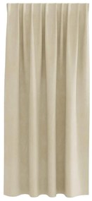 vidaXL Κουρτίνες με κουρτίνες 2 pcs Κρεμ 140 x 175 cm Βελούδο