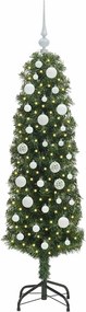 vidaXL Τεχνητό Χριστουγεννιάτικο Δέντρο με 150 LED Πράσινο 150 cm