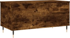 vidaXL Τραπεζάκι Σαλονιού Καπνιστή Δρυς 90x44,5x45 εκ. Επεξ. Ξύλο