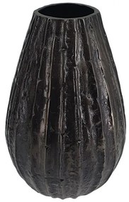 Artekko Διακοσμητικό Βάζο Ανθρακί (15.2x15.2x25)cm - Μέταλλο - 83766