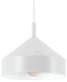 Φωτιστικό Οροφής Yurta 285146 21x21/230cm 1xE27 60W White Ideal Lux