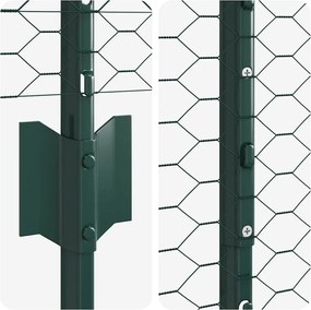 vidaXL Τεντώτο με στήριγμα Πράσινο