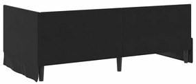 vidaXL Κρεβάτι Γωνίας με κεφαλάρι Μαύρο 100 x 200 cm Βελούδο