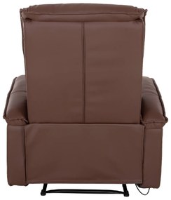 ΠΟΛΥΘΡΟΝΑ RELAX ΜΕ ΜΗΧΑΝΙΣΜΟ MASSAGE ROCCA HM0026.03 PU ΚΑΦΕ ΣΚΟΥΡΟ 80x96x97 εκ.