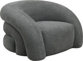 Πολυθρόνα Lexy pakoworld γκρι ύφασμα 100x89.5x60εκ