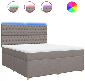 ΚΡΕΒΑΤΙ BOXSPRING ΜΕ ΣΤΡΩΜΑ TAUPE 180X200 ΕΚ. ΥΦΑΣΜΑΤΙΝΟ 3293670