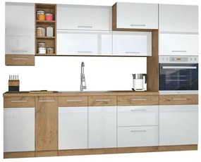 Σετ κουζίνας Color 102, 270x57cm, 219 kg, Ινοσανίδες μέσης πυκνότητας, Πλαστικοποιημένη μοριοσανίδα | Epipla1.gr