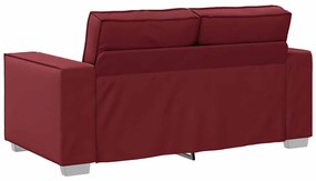 vidaXL Καναπές 120cm Κόκκινο ύφασμα