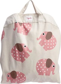 3Sprouts Στρώμα παιχνιδιού και τσάντα 2 σε 1, Elephant pink